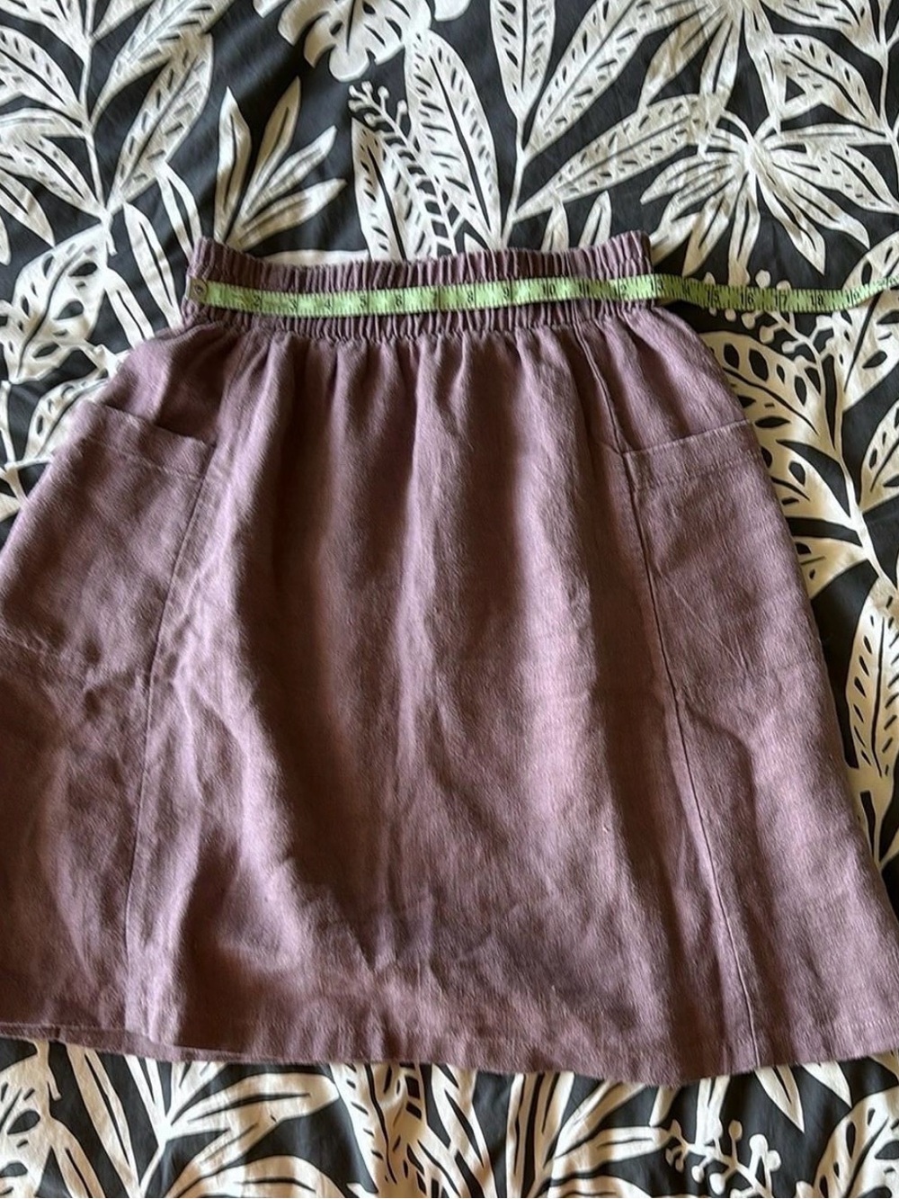 Conscious clothing cedar skirt, lavender medium